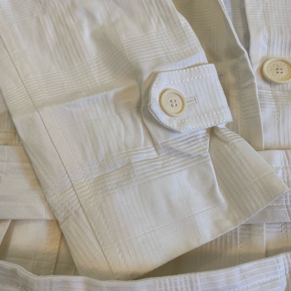 Burberry white/cream trench coat UK10 - Picture 5 of 17